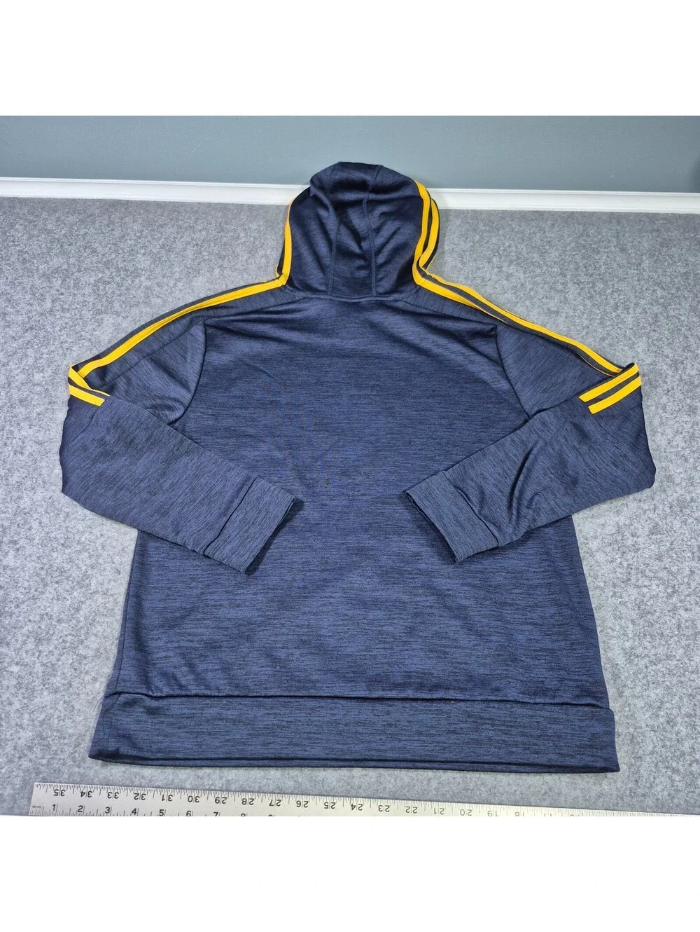 Adidas Youth Blue &  Yellow Sz XL (18/20) Hoodiie Pullover Logo